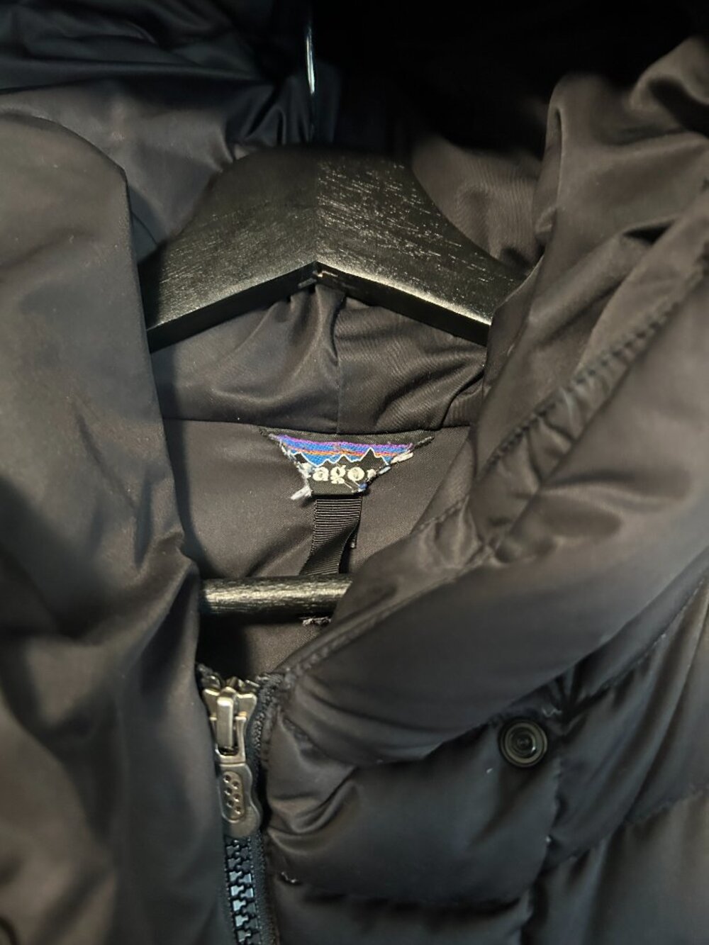 Patagonia Parka Black Outdoor Gorpcore Puffer Jacket Women's - Fit M - Picture 6 of 8